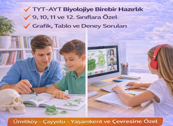 Ümitköy TYT–AYT Biyoloji Özel Ders | Online ve Yüz Yüze