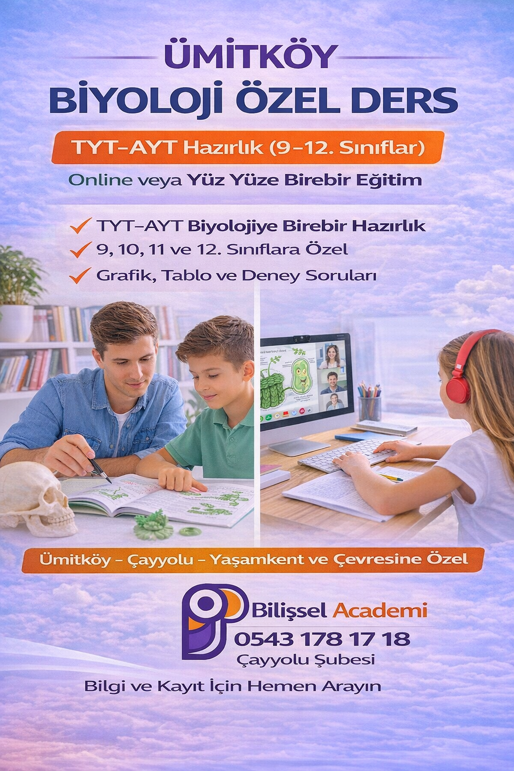 Ümitköy TYT–AYT Biyoloji Özel Ders | Online ve Yüz Yüze